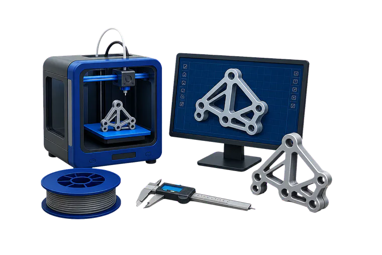 Stampante 3D, CAD e componente tecnico